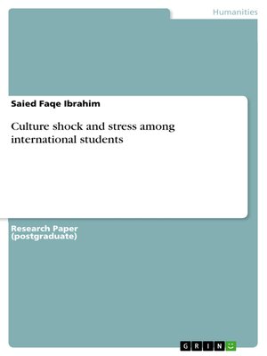 cover image of Culture shock and stress among international students
